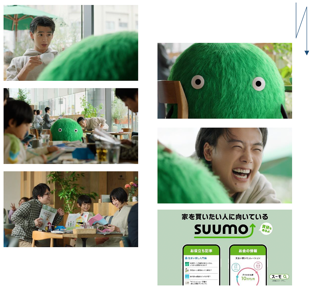 『SUUMO』TVCM 「竹内さんの買いたい人に向いてる」篇 カットデータ